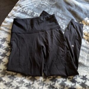 Lululemon Wunder Train Contour Fit High-Rise Tight 25" Leggings Size 8 Black